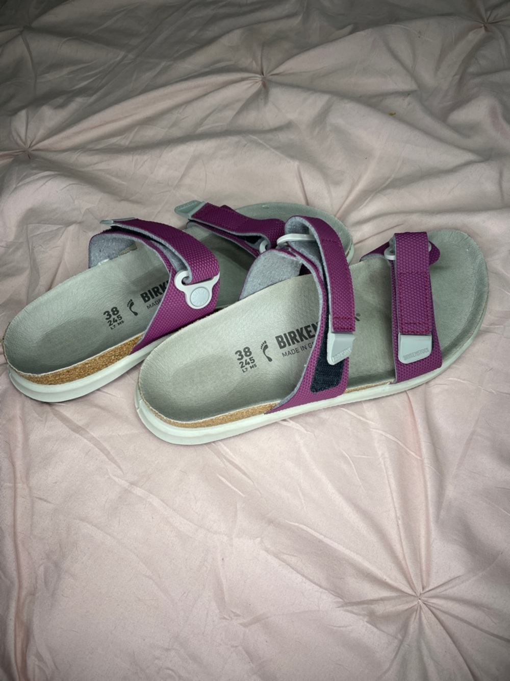 Birkenstock Kalahari Purple Pepper Safaris Women’s Like New Size 38 - Picture 5 of 7